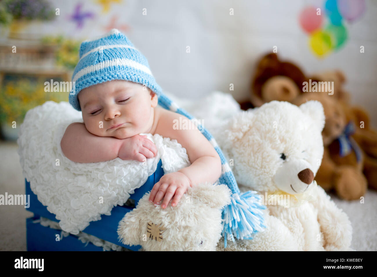 cute baby with teddy