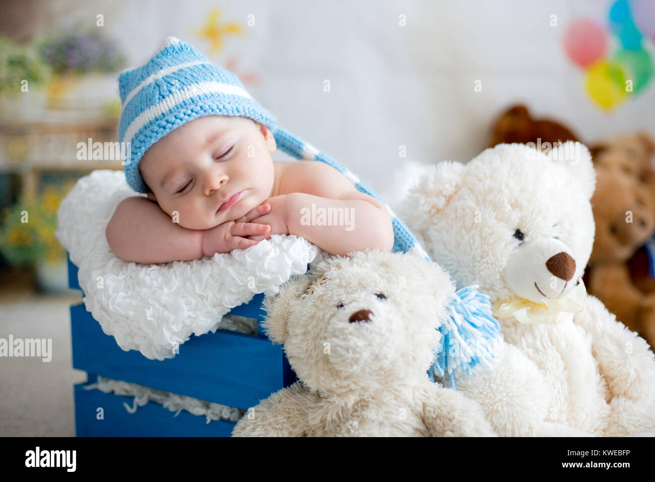 cute baby with teddy bear