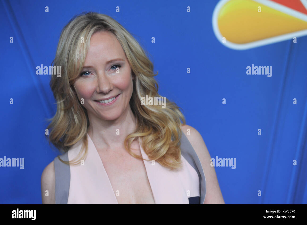 NEW YORK, NY - MAY 12: Anne Heche attends the 2014 NBC Upfront