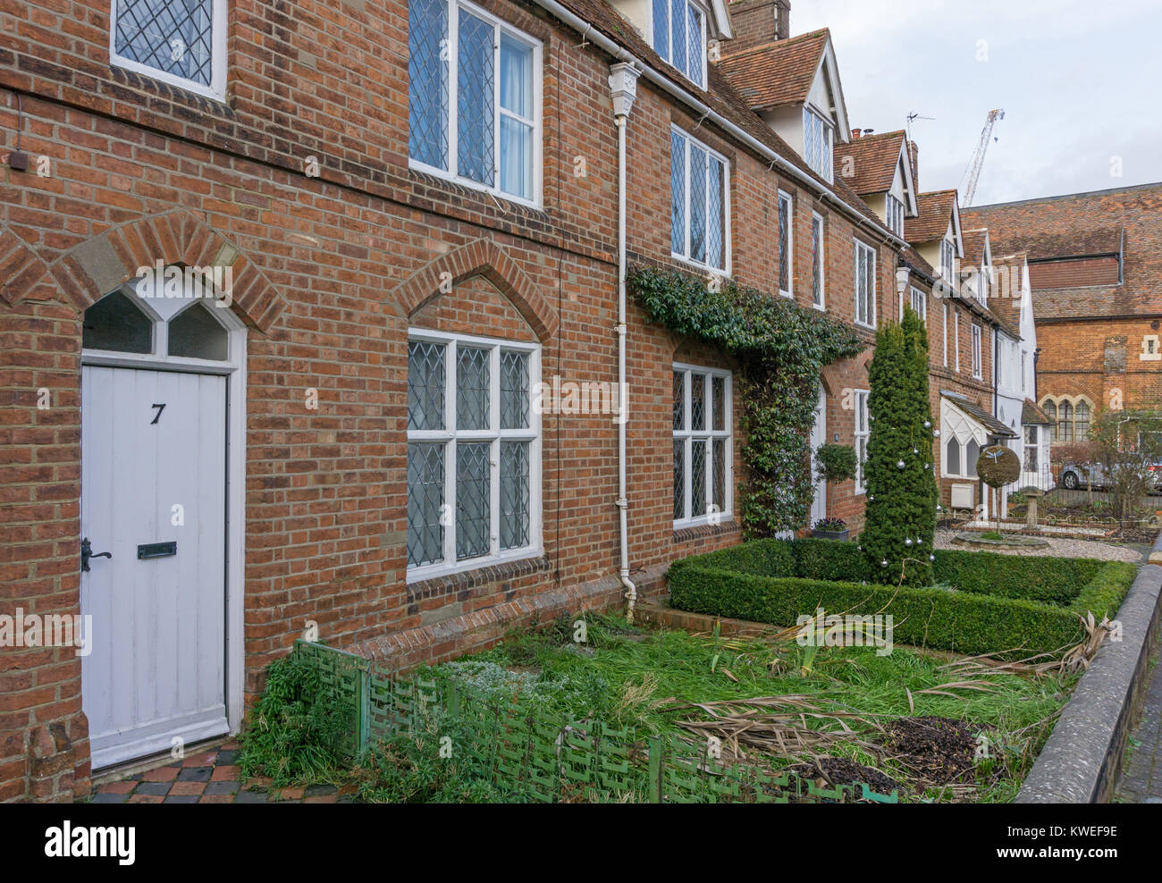 A terrace of Grade II listed town houses in New Street, Stony Stratford, UK Stock Photo Alamy