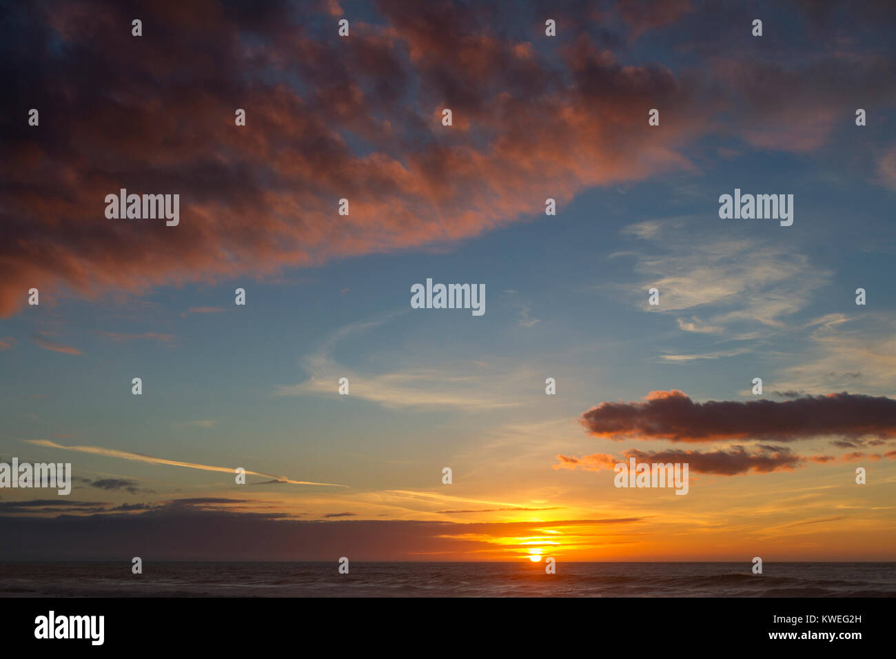 Sunset and clouds Stock Photo - Alamy