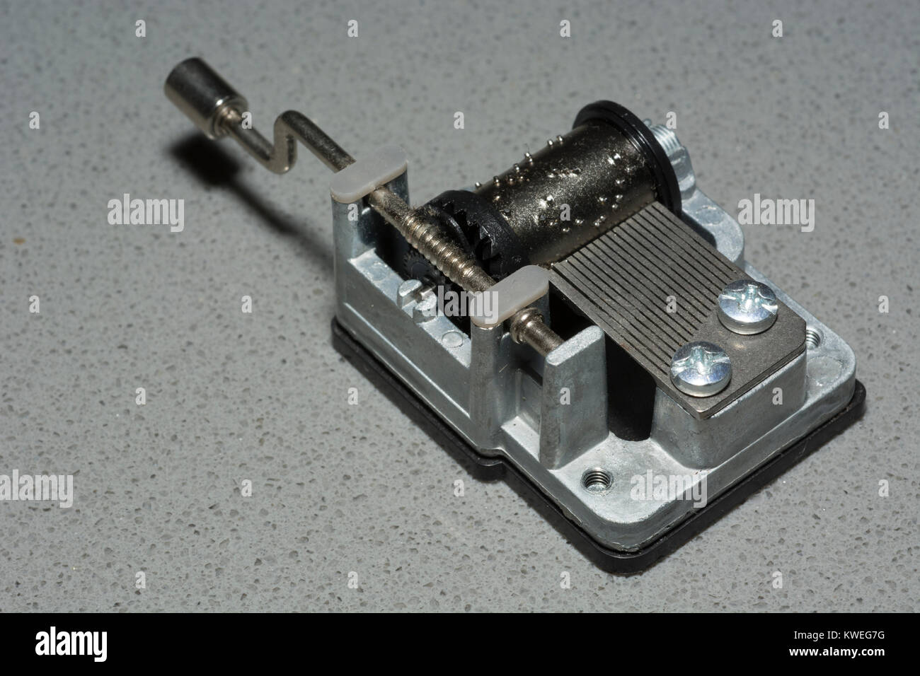 Music box mechanism Stock Photo Alamy