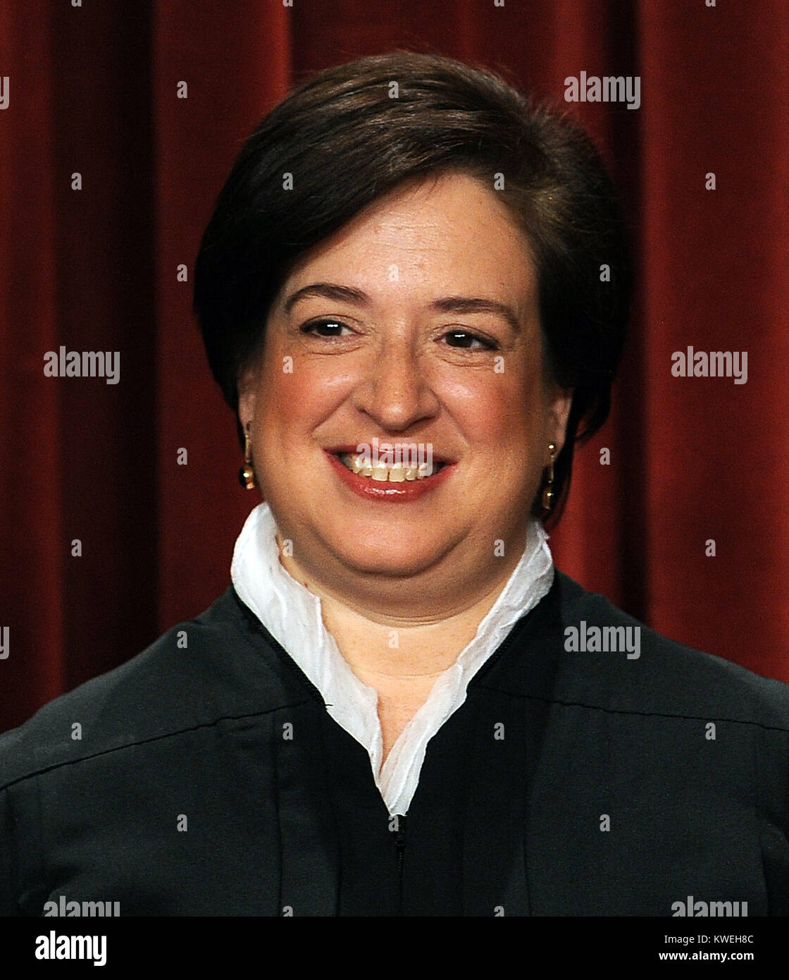 Associate Justice Elena Kagan, the newest member of the Court, and the Supreme Court Justices of the United States sit for a formal group photo in the East Conference Room of the Supreme Court in Washington on Friday, October 8, 2010.    .Credit: Roger L. Wollenberg - Pool via CNP /MediaPunch Stock Photo