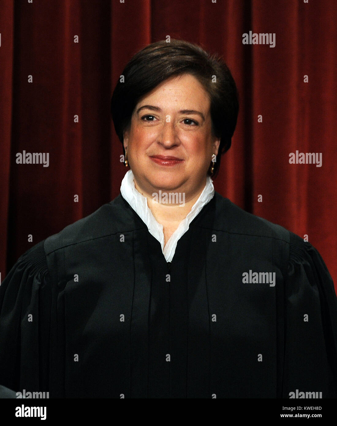 Associate Justice Elena Kagan, the newest member of the Court, and the Supreme Court Justices of the United States sit for a formal group photo in the East Conference Room of the Supreme Court in Washington on Friday, October 8, 2010.   .Credit: Roger L. Wollenberg - Pool via CNP /MediaPunch Stock Photo