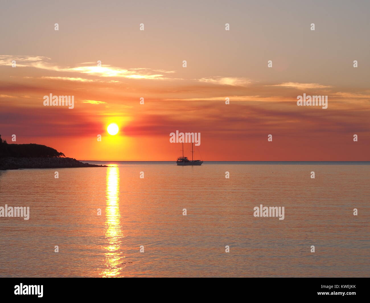 Sunset at Fannie bay, Darwin 2017 Stock Photo