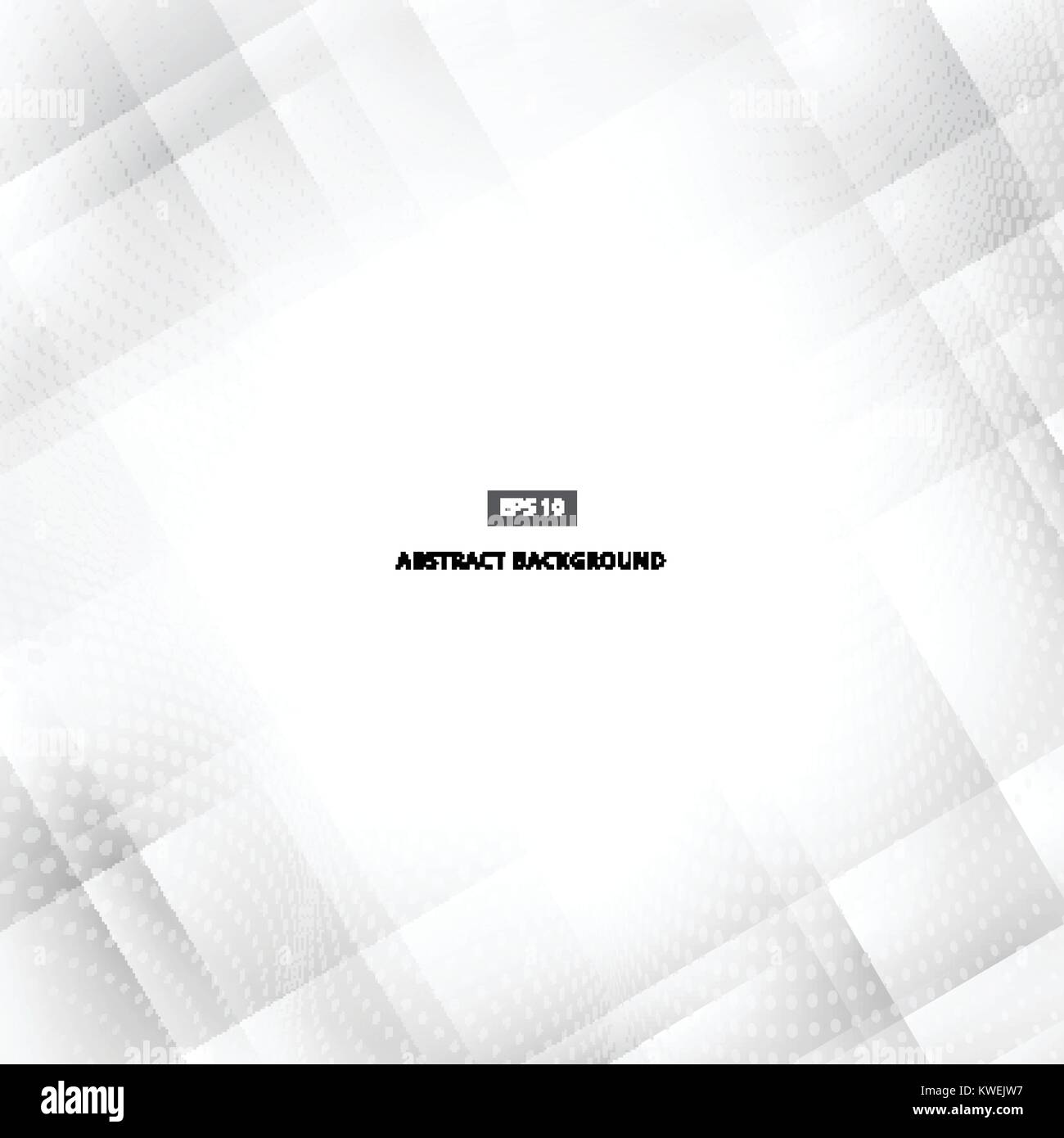 Abstract modern white geometric technology futuristic background with ...