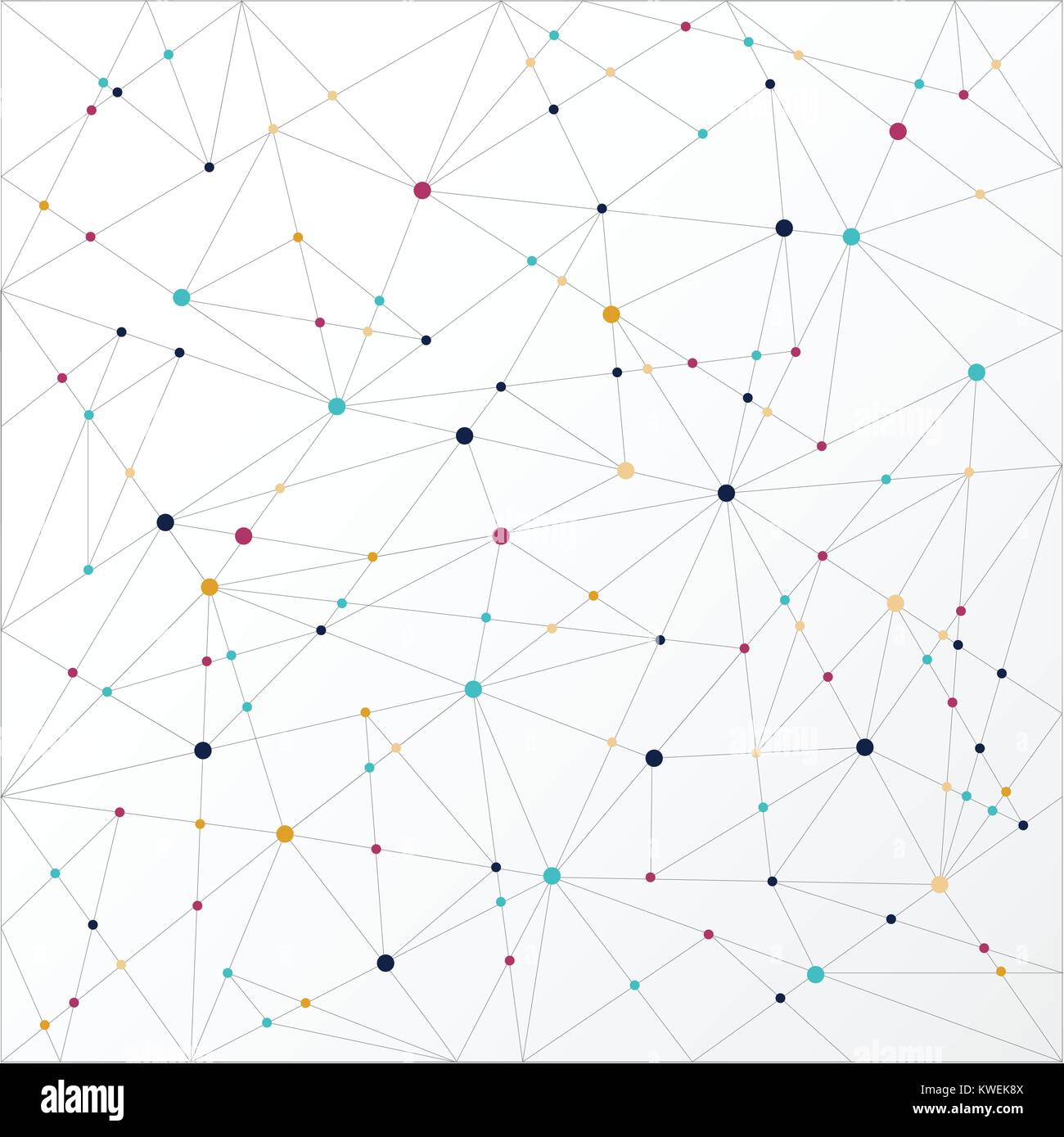 Abstract lines connection technology colorful, Vector illustration ...