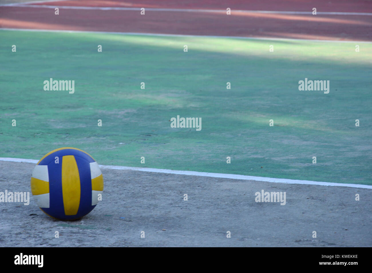 a ball volleyball on volleyball courts Stock Photo Alamy