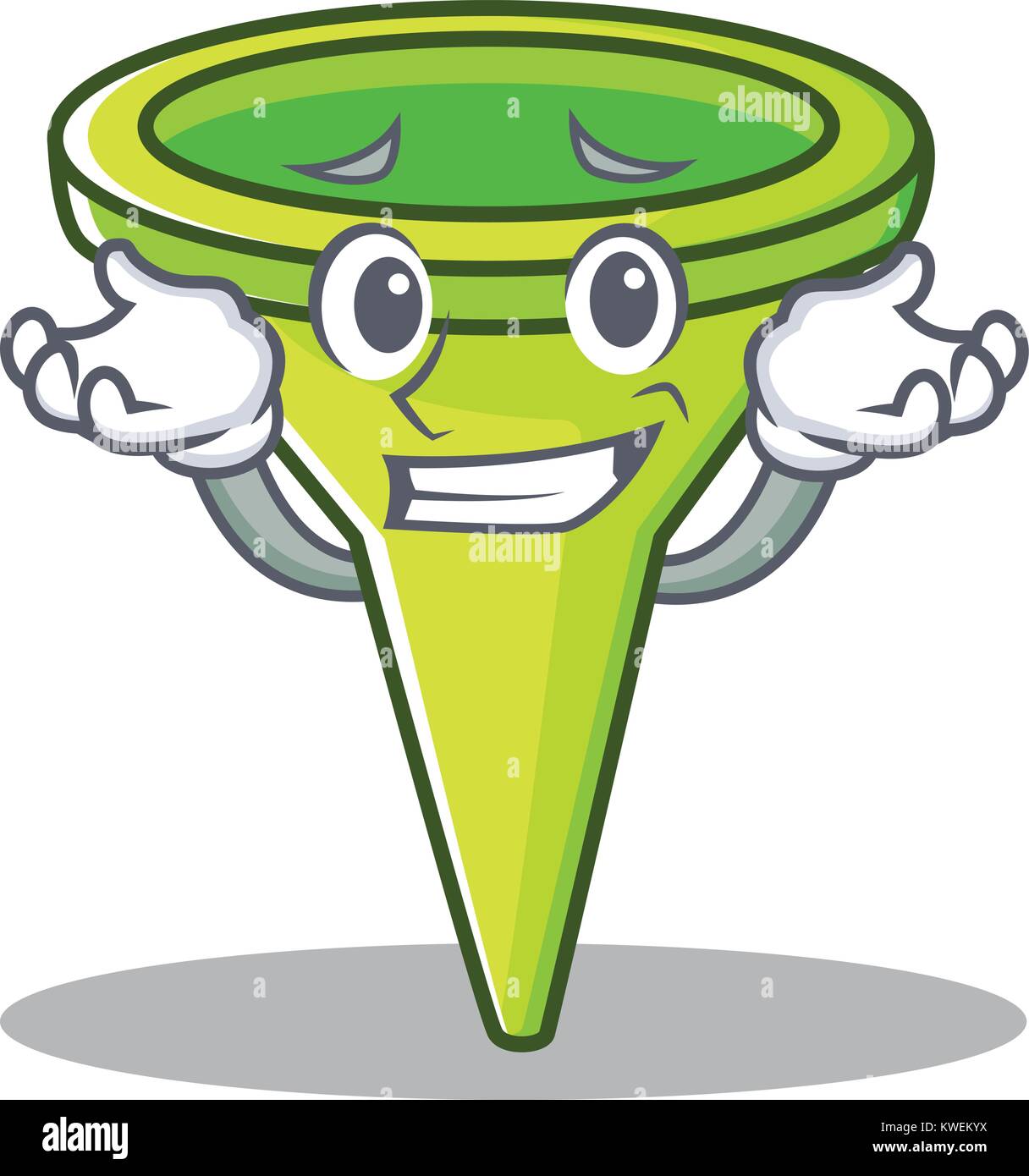 Grinning funnel character cartoon style Stock Vector Image & Art Alamy