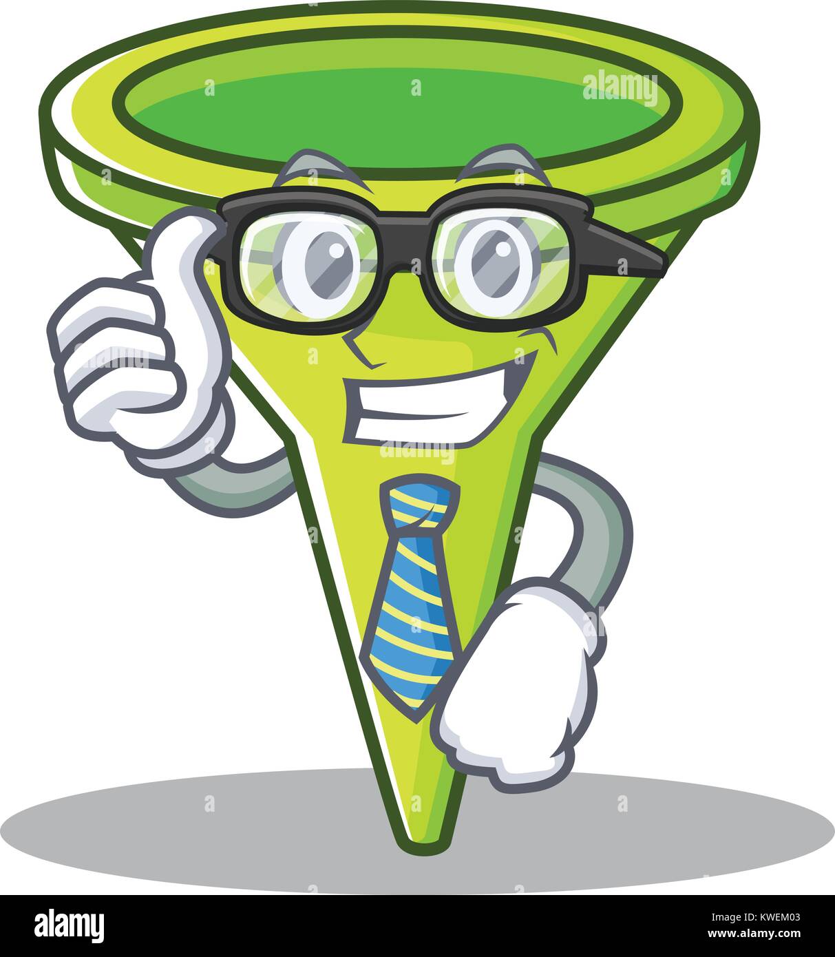 Businessman funnel character cartoon style Stock Vector Image & Art Alamy