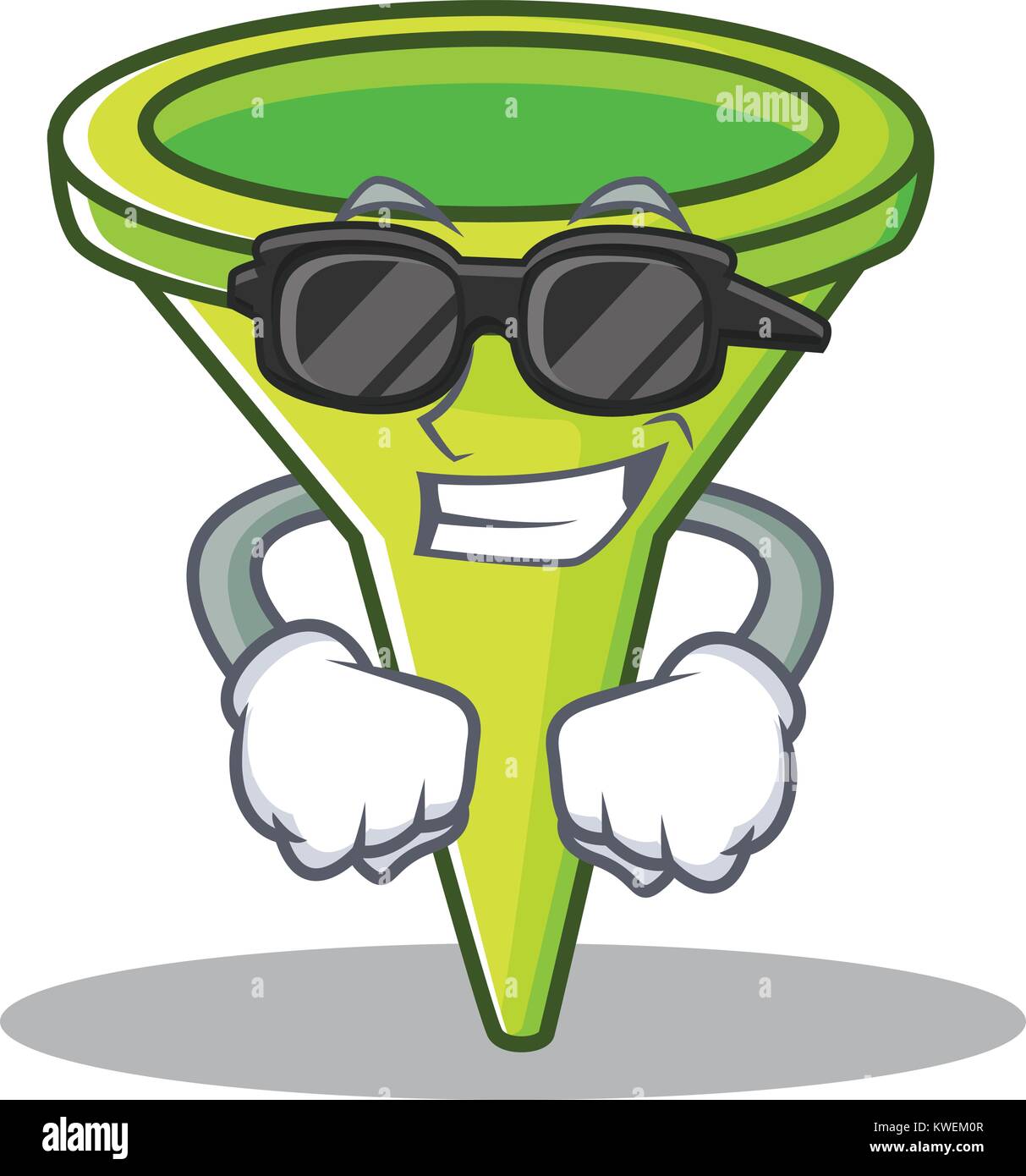 Super cool funnel character cartoon style Stock Vector Image & Art Alamy