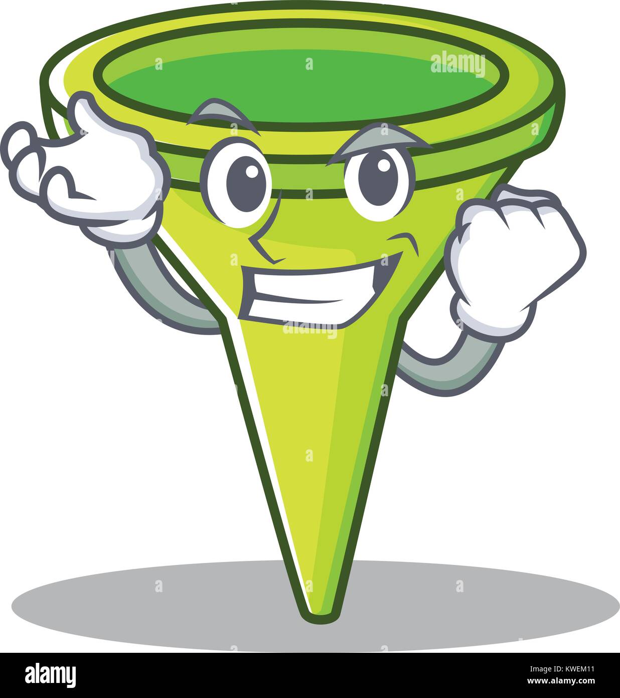 Successful funnel character cartoon style Stock Vector Image & Art Alamy