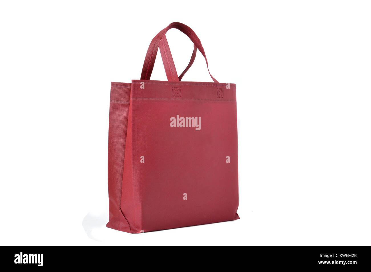 red cloth bag on white background Stock Photo Alamy