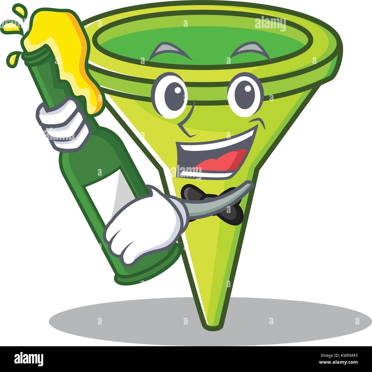 With beer funnel character cartoon style Stock Vector Image & Art Alamy