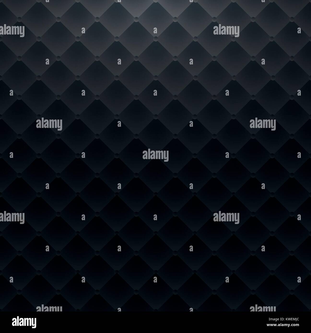 Dark blue square luxury pattern sofa texture background vector illustration Stock Vector