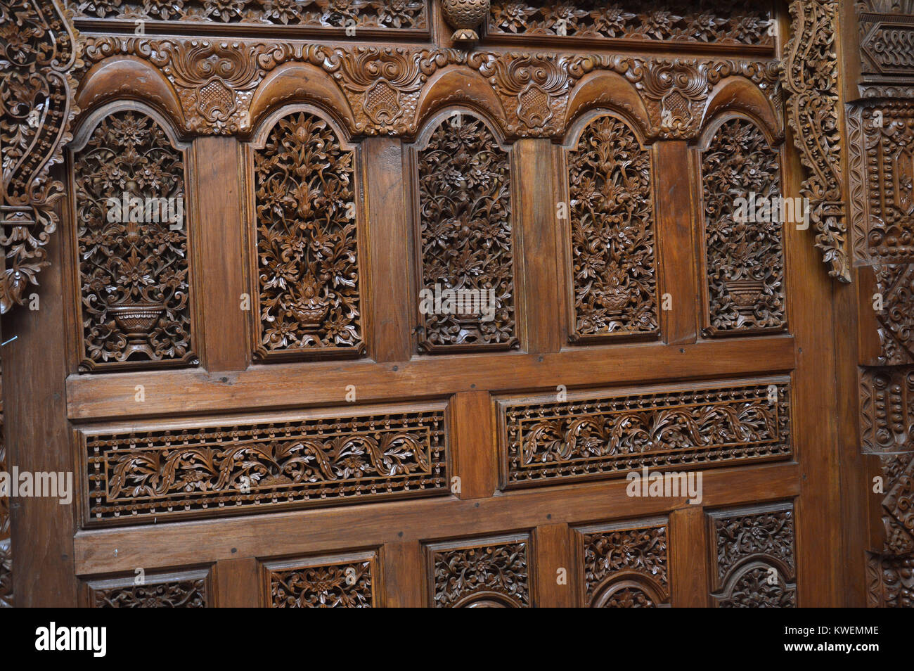 traditional Jepara carving ornaments on the wood Stock Photo Alamy