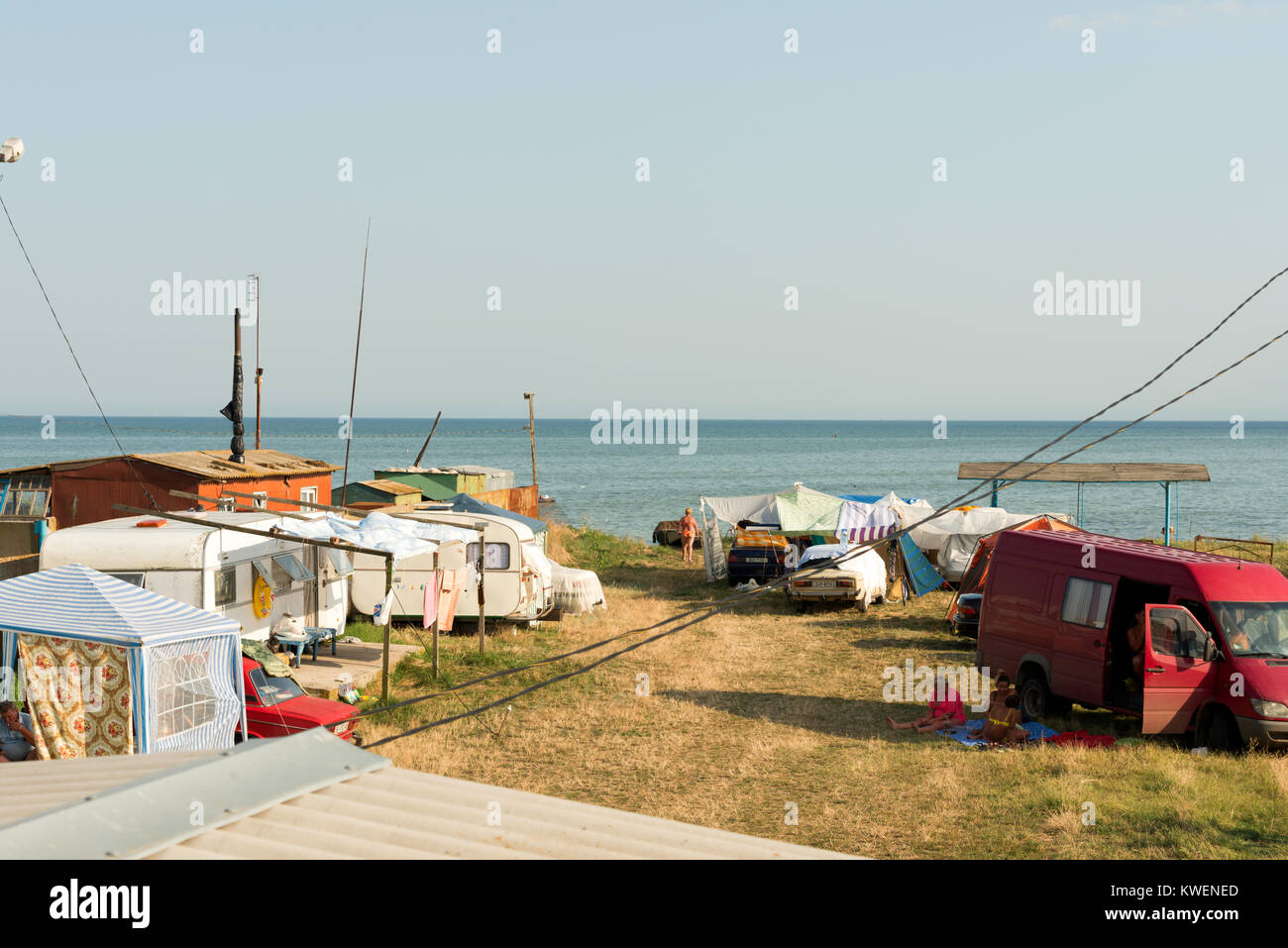 a camping in Ukraine Stock Photo - Alamy