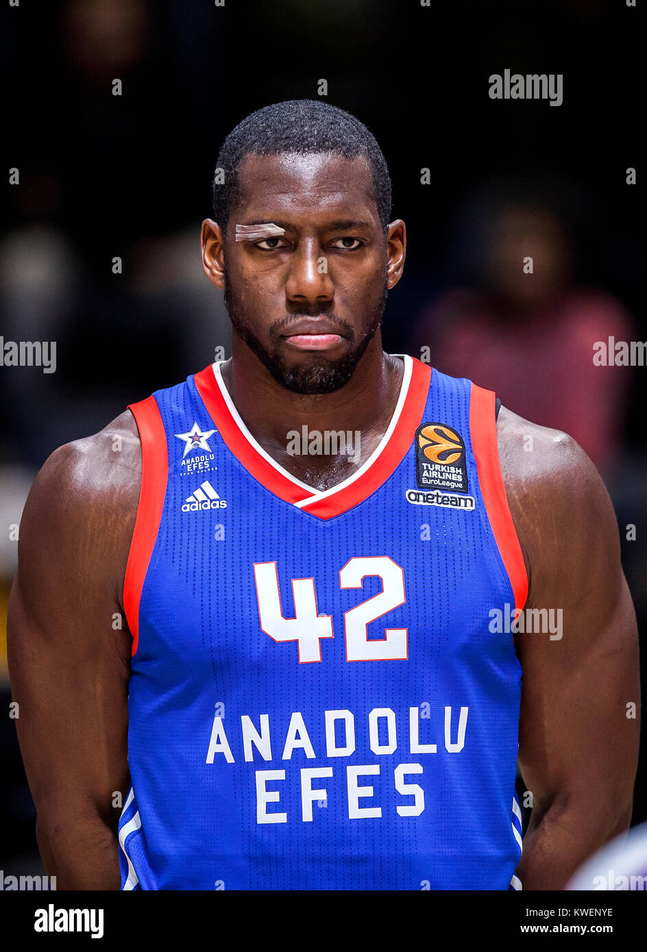 Bryant Dunston of Anadolu Efes Istanbul looks on before the match Stock  Photo - Alamy