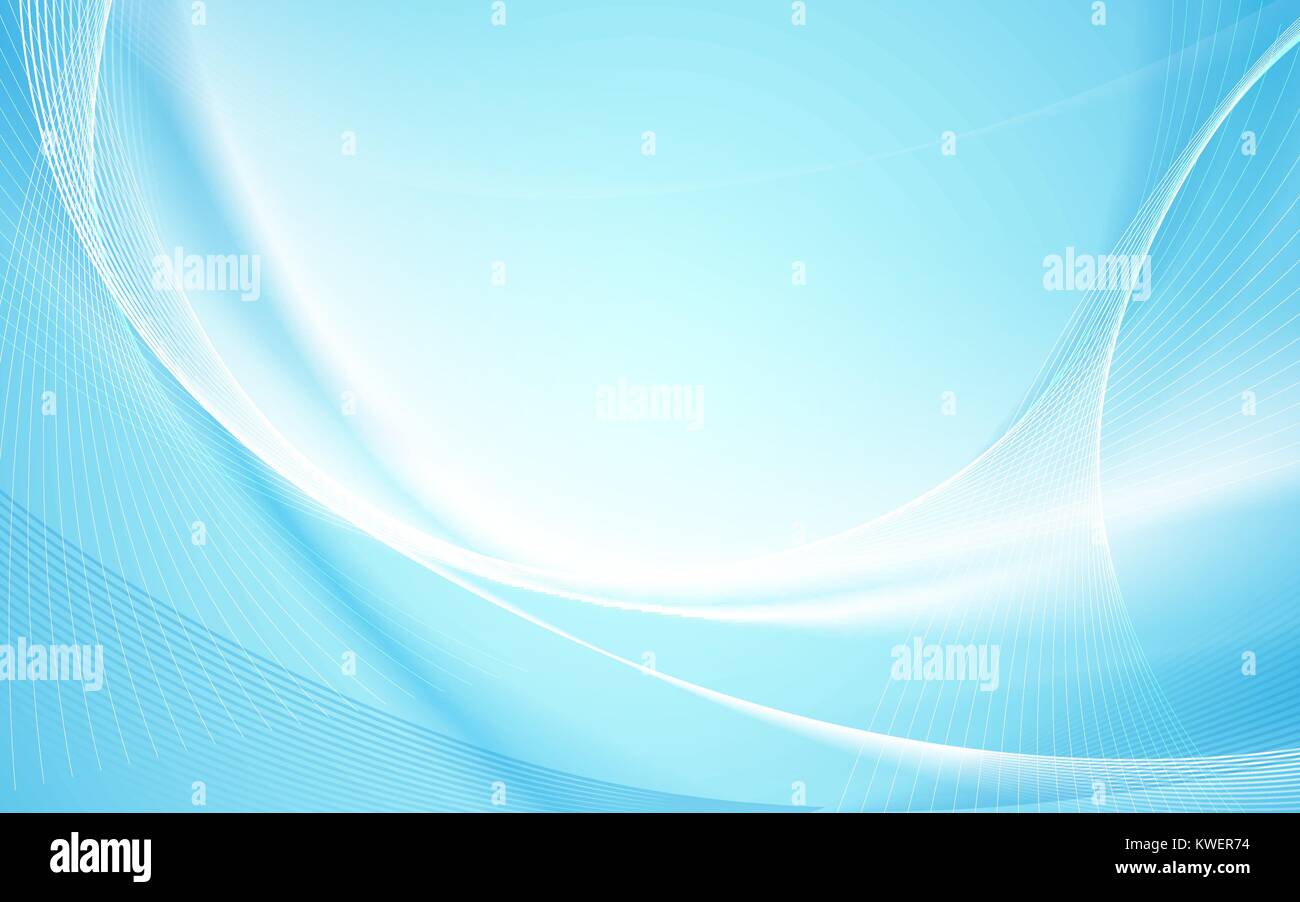 Abstract blue wavy with blurred light curved lines background Stock ...