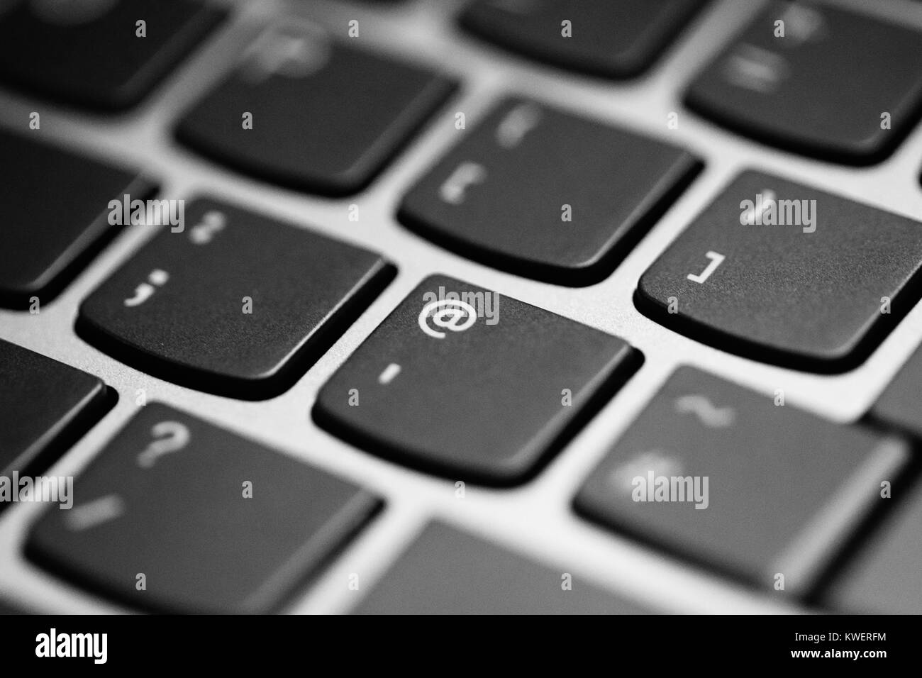 Closeup of laptop keyboard Stock Photo Alamy