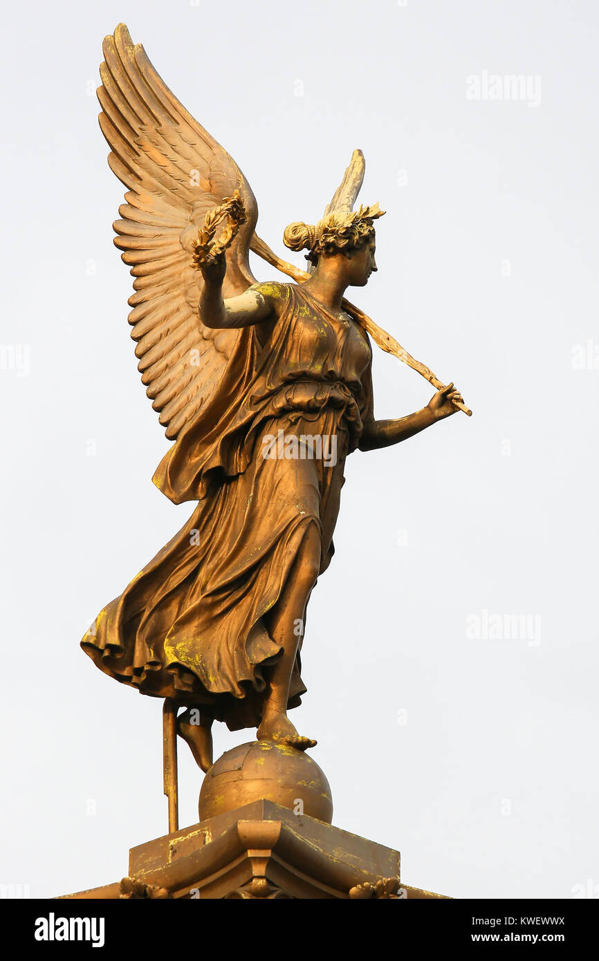 Statue of an Angel at the Rudolfinum, the famous concert hall in Prague ...