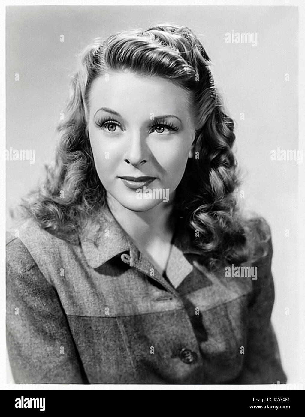 Evelyn Ankers (1918-1985) American actress known as ‘The Queen of the Screamers’ for her roles in Universal Pictures horror films during the 1940s. See more information below. Stock Photo