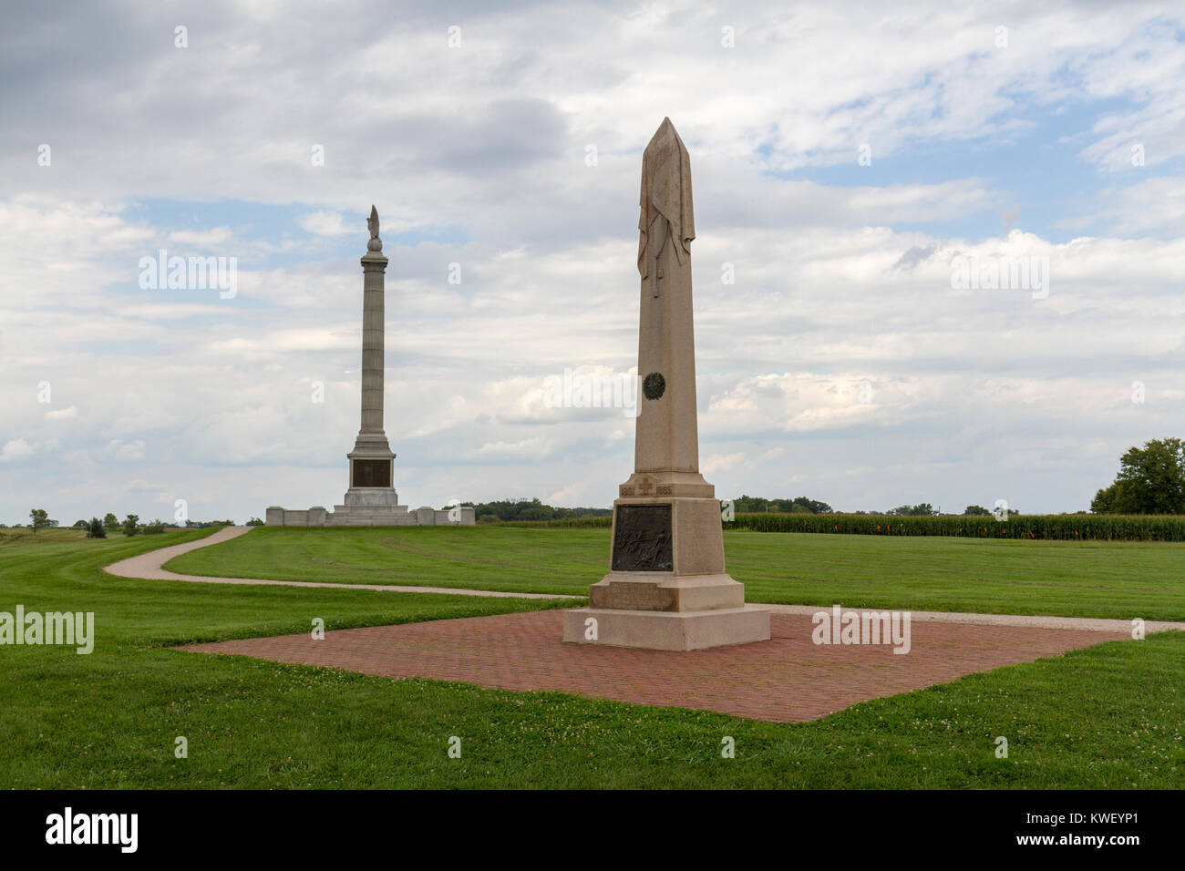 20th new york infantry monument hi-res stock photography and images - Alamy