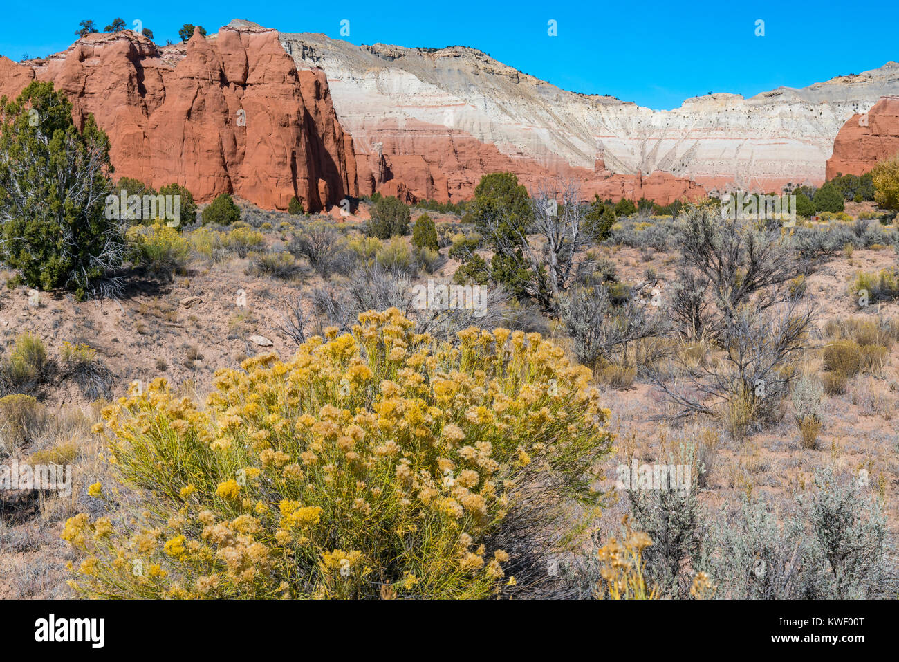 Kodachrome Basin State Park in Utah has an abundance of hiking trails and camping facilities Stock Photo