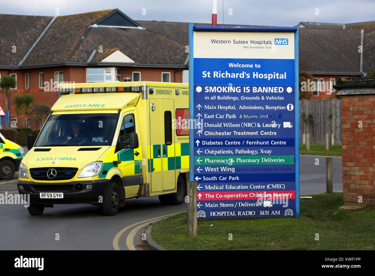 General views of St Richards Hospital, Chichester, West Sussex, UK