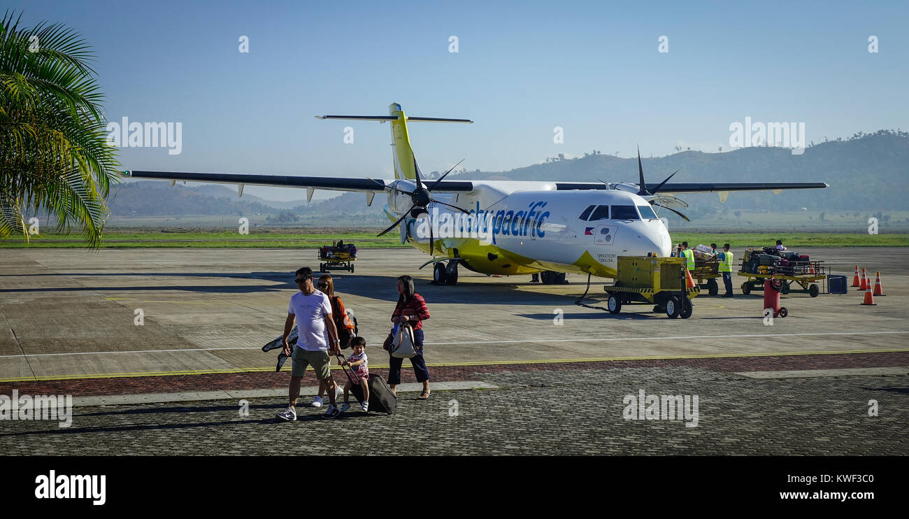 Coron, Philippines - Apr 12, 2017. Passengers At Francisco B. Reyes ...