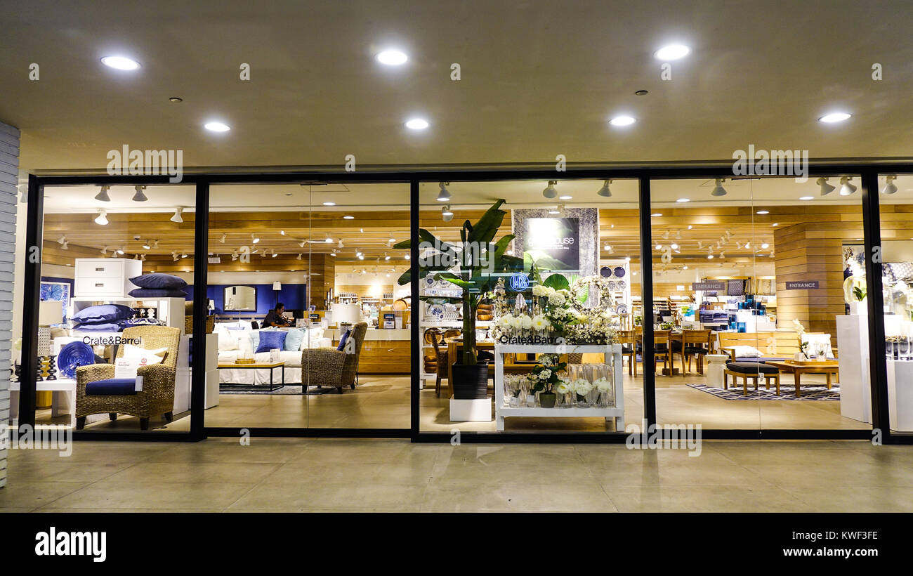 Manila, Philippines Apr 12, 2017. Furniture store at downtown in