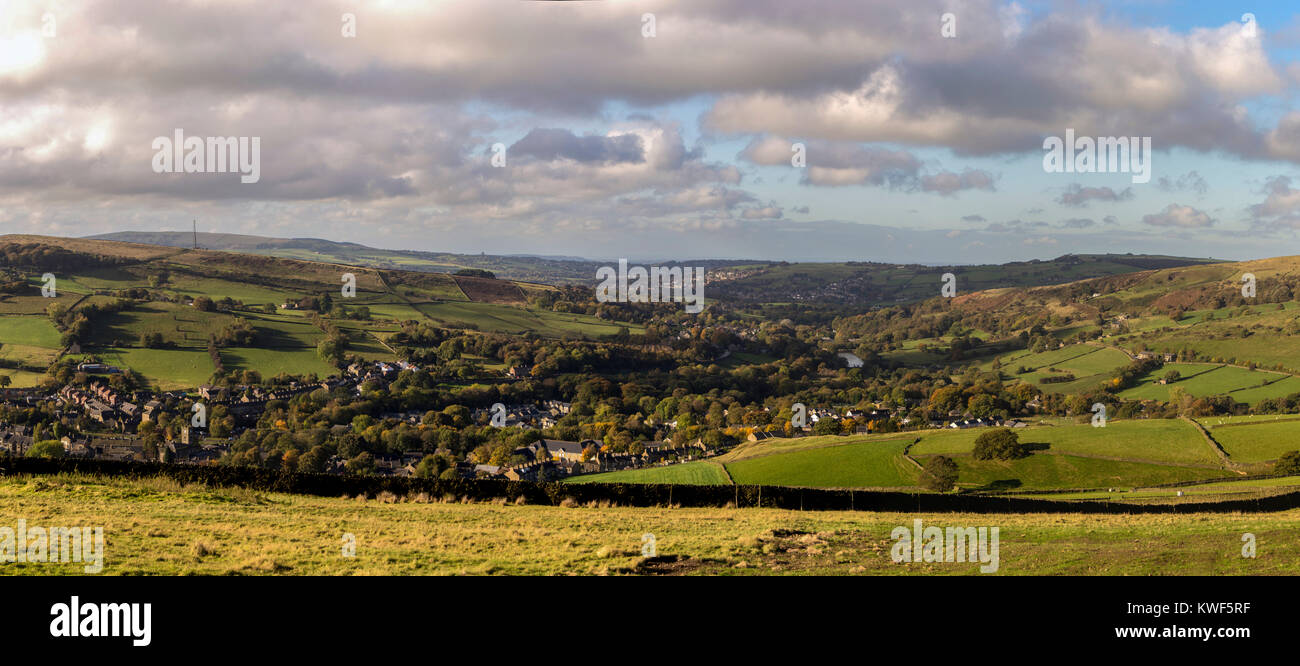 Hayfield, Peak District, Derbyshire, UK Stock Photo