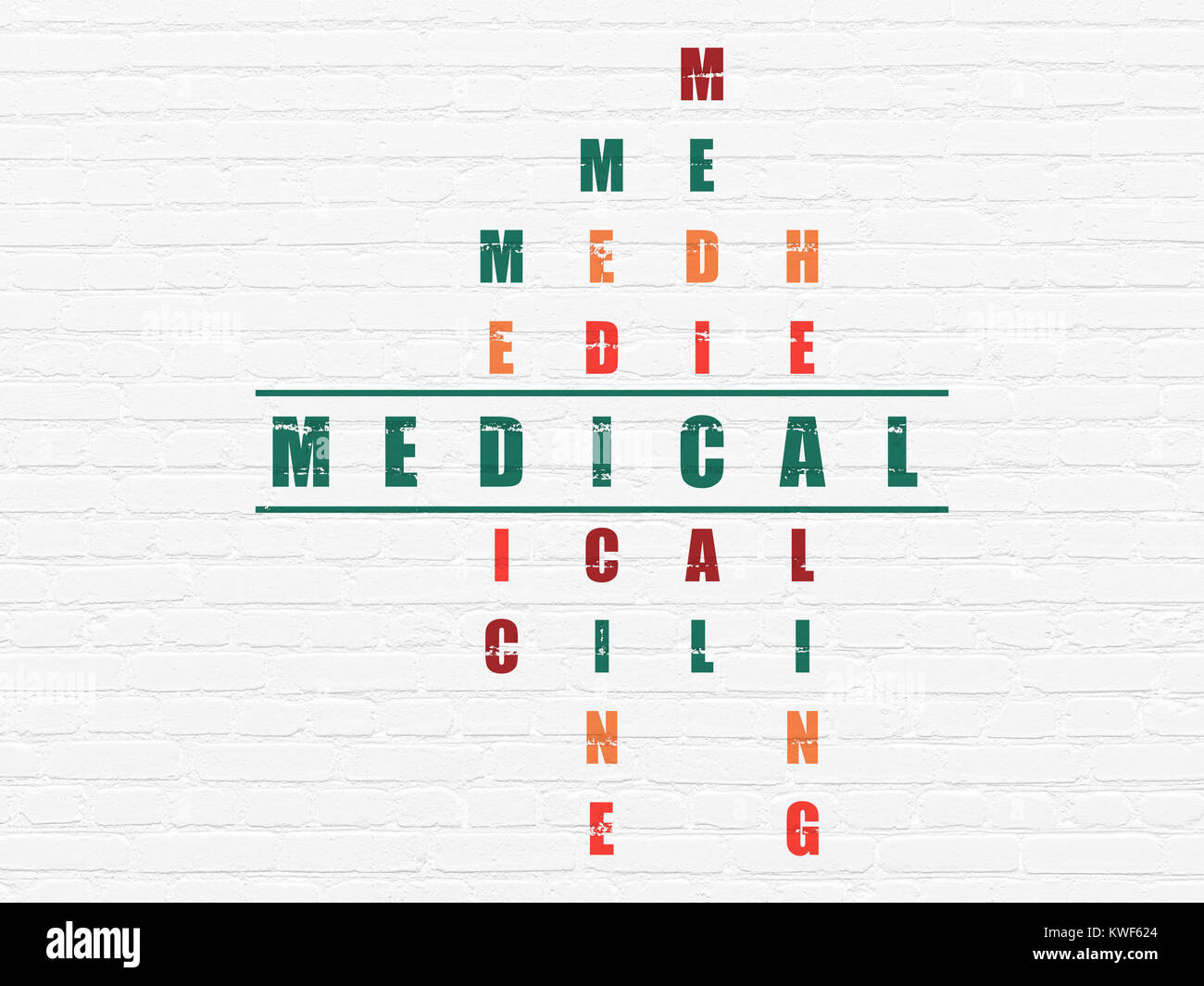 Medicine concept Medical in Crossword Puzzle Stock Photo Alamy