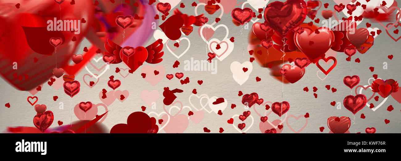 Love heart pattern Stock Photo