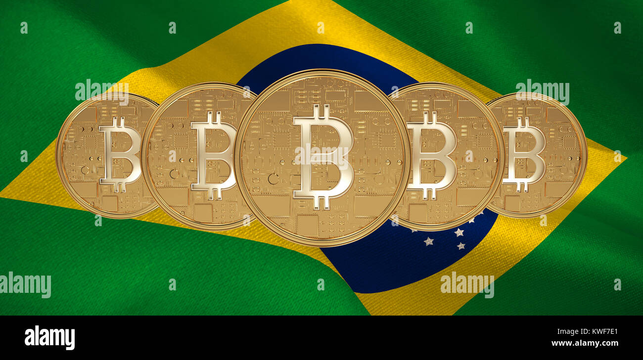 Composite image of bitcoin Stock Photo