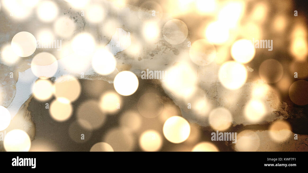 Composite image of light circles on bright background Stock Photo