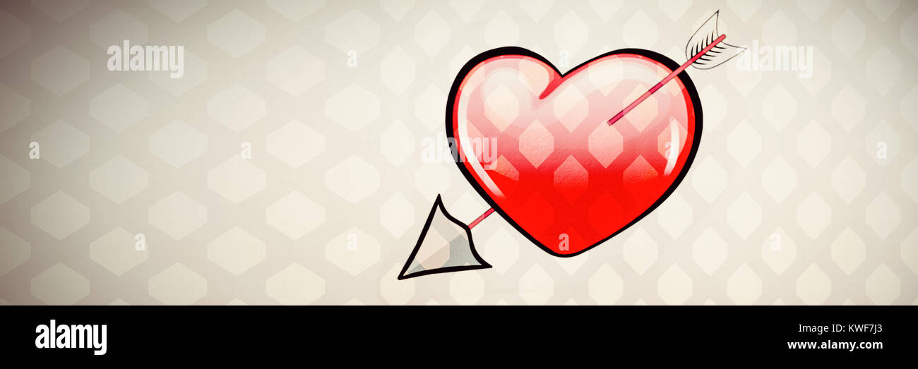 Heart with arrow hi-res stock photography and images - Alamy