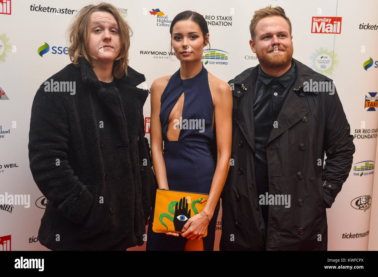 Musicians attend the 19th annual SSE Scottish Music Awards at the Old fruit  Market in Glasgow. Featuring: Lewis Capaldi, Nina Nesbitt, Tom Walker  Where: Glasgow, United Kingdom When: 02 Dec 2017 Credit: