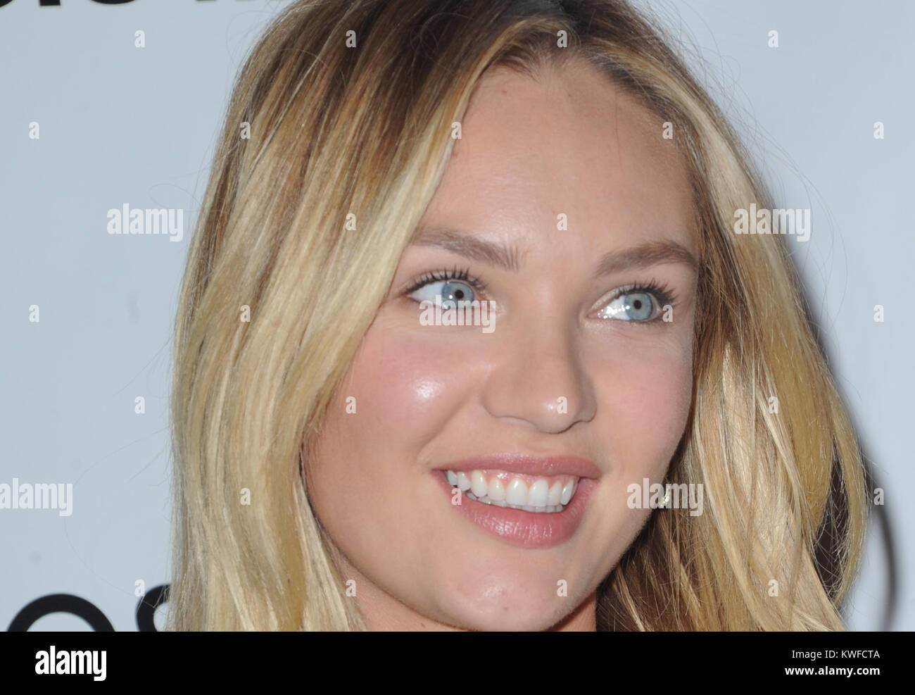 NEW YORK, NY - MAY 08: Candice Swanepoel attends the Narciso Rodriguez (heart) Bottletop Collection x Pepsi U.S. Launch at Sikkema Jenkins And Co. Gallery on May 8, 2014 in New York City    People:  Candice Swanepoel Stock Photo