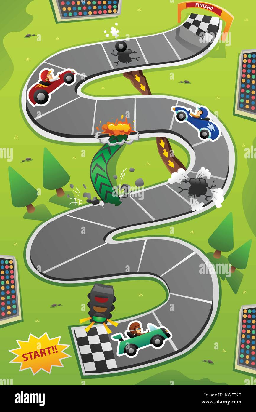 Jogo de carros vector