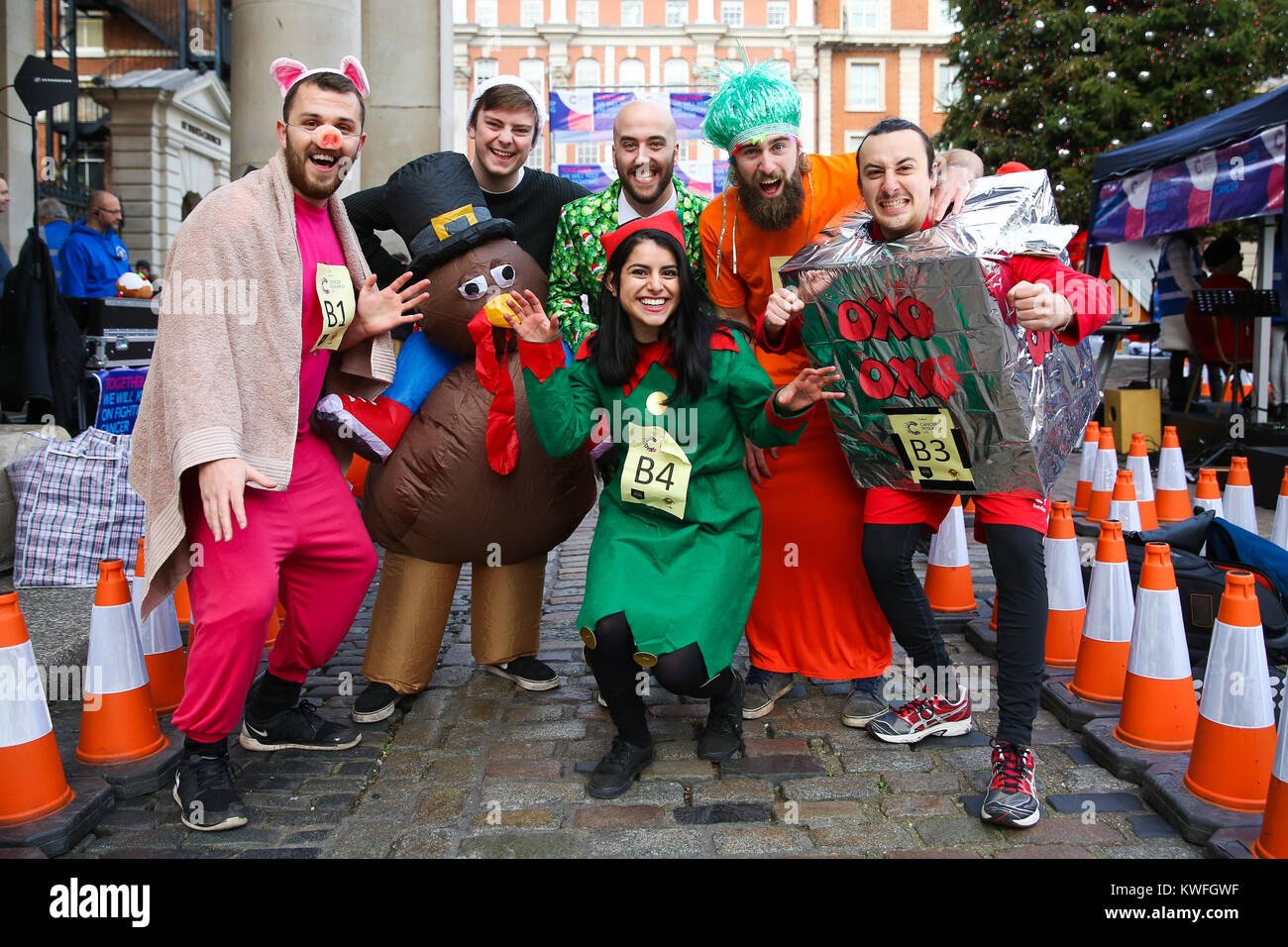 Fourteen Teams Takes Part In The Great Christmas Pudding Race In