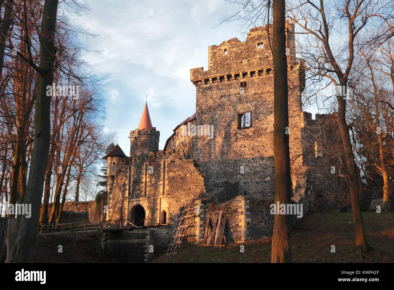 Grodziec chateau in Poland Stock Photo