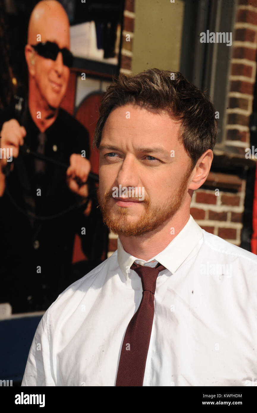 NEW YORK, NY AUGUST 27 Actor James McAvoy leaves the 'Late Show With