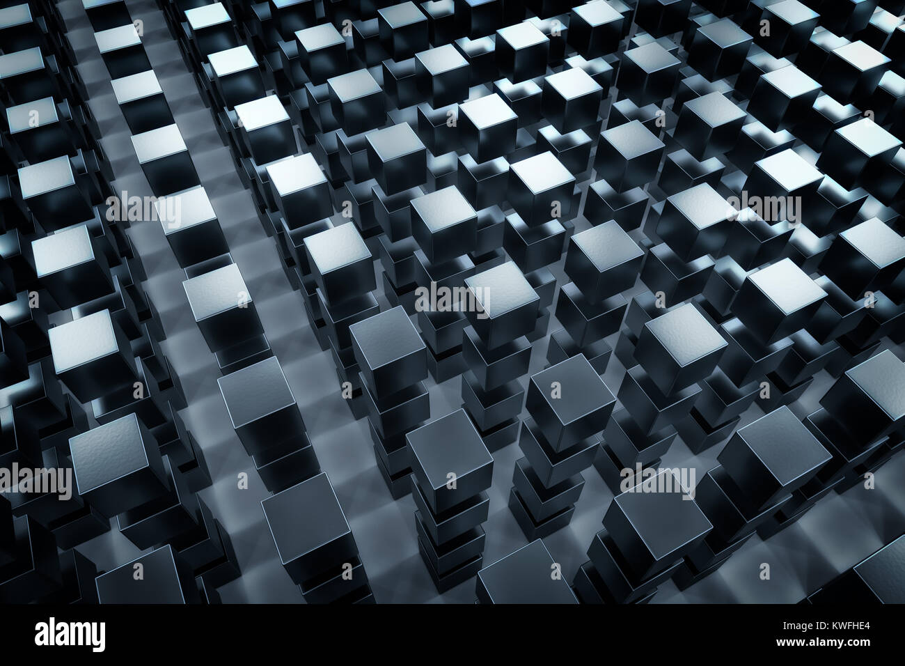 3d rendering of abstract cubes background Stock Photo - Alamy