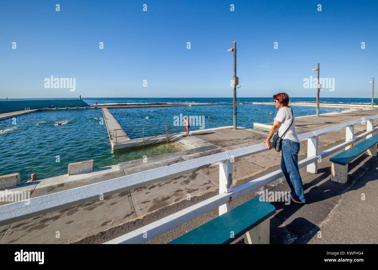 Newcastle australia baths hi-res stock photography and images - Alamy