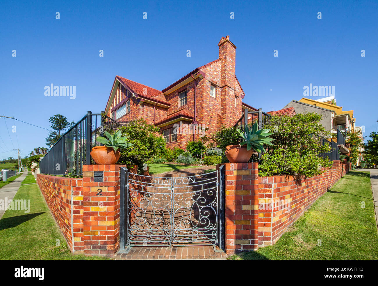 Australia, New South Wales, Newcastle, Shandon mansion 2 Barker Street in the Newcastle suburb 'The Hill' Stock Photo