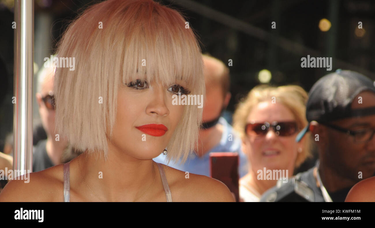 NEW YORK, NY - AUGUST 19: Actress, singer Rita Ora, chef Dominique