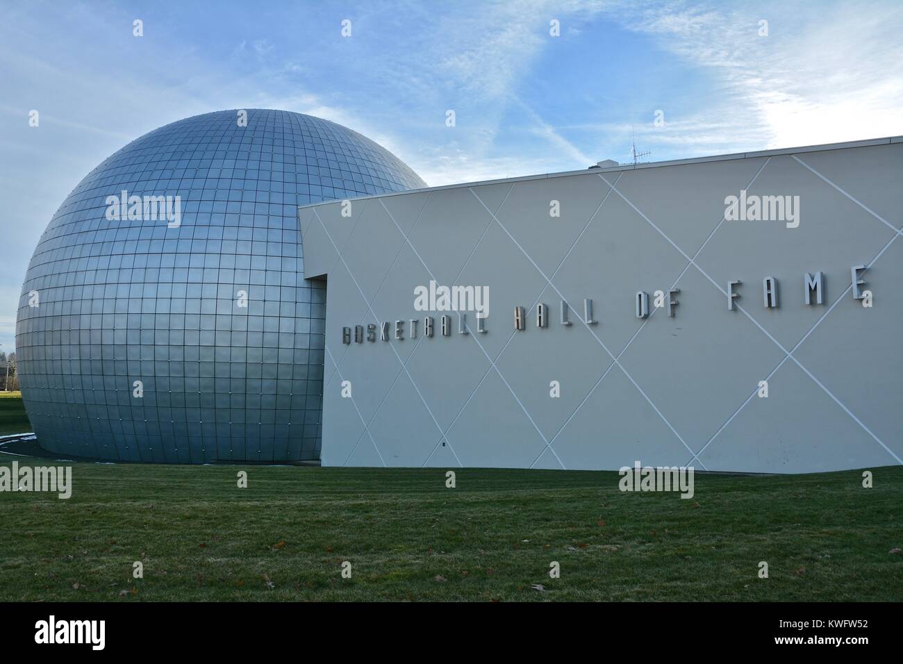 The Basketball Hall of Fame located in Springfield, Massachusetts