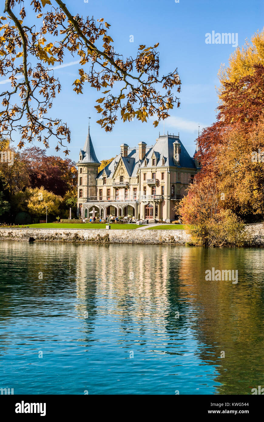 Schadau Castle At Lake Thun, Kanton Berne, Switzerland Stock Photo - Alamy