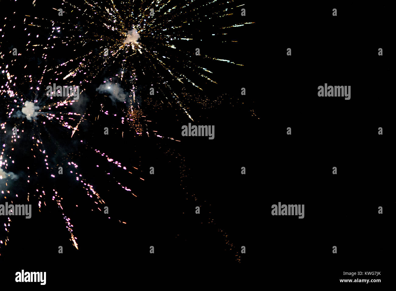 fireworks explosion of color Stock Photo - Alamy